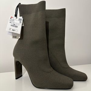 Brand New Zara Heeled Boots